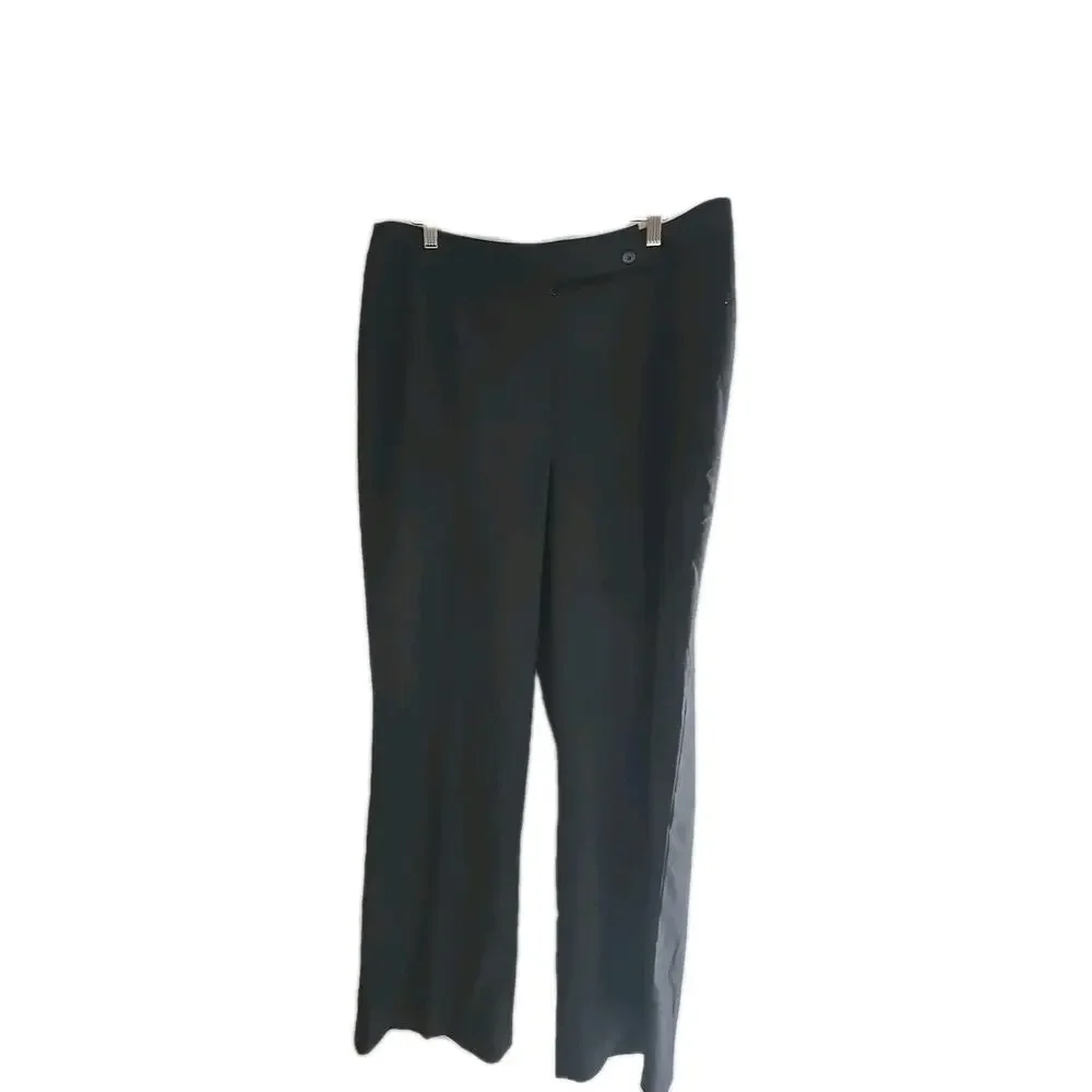 Pursuits‎ Ltd Black Straight Leg High Rise Career Casual Pants Womans Size 16